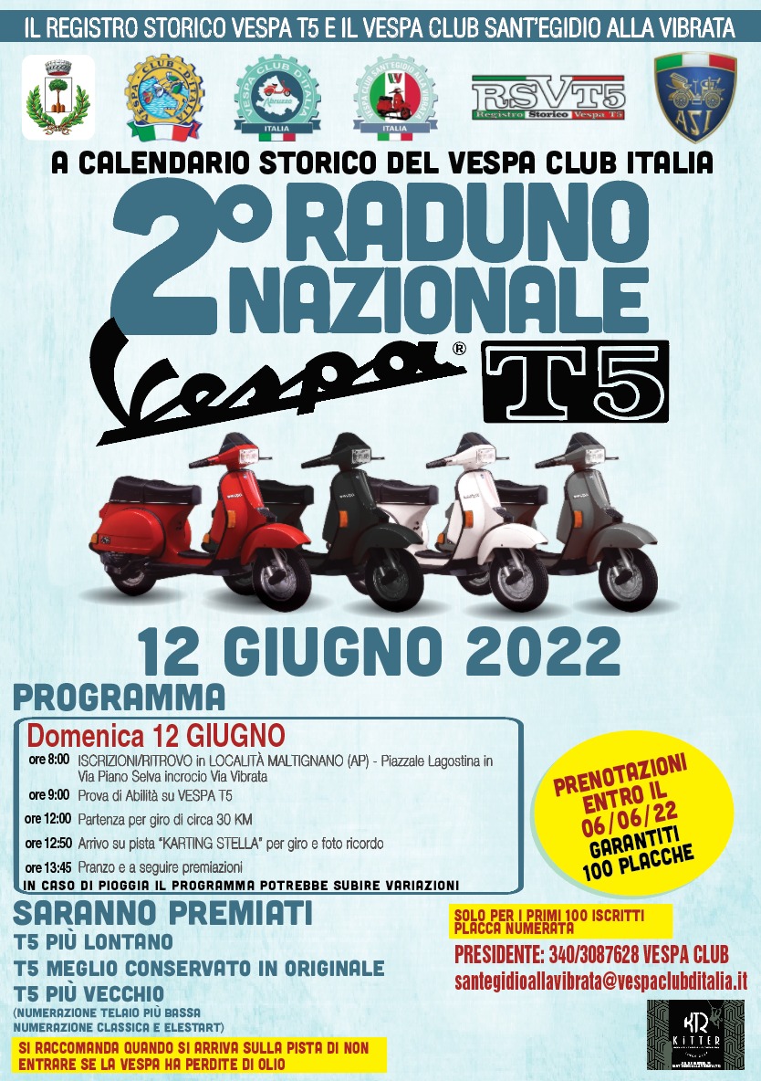 Flyer 2. Raduno Nationale T5 2022